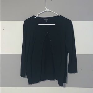 Black cardigan